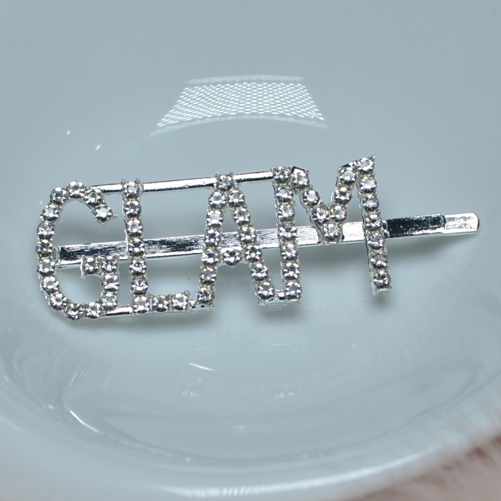 Text Hair pin